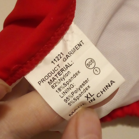 NIP - Better Style 2Pc Black, White & Red High Waist Bikini - Size XL - Picture 4 of 12